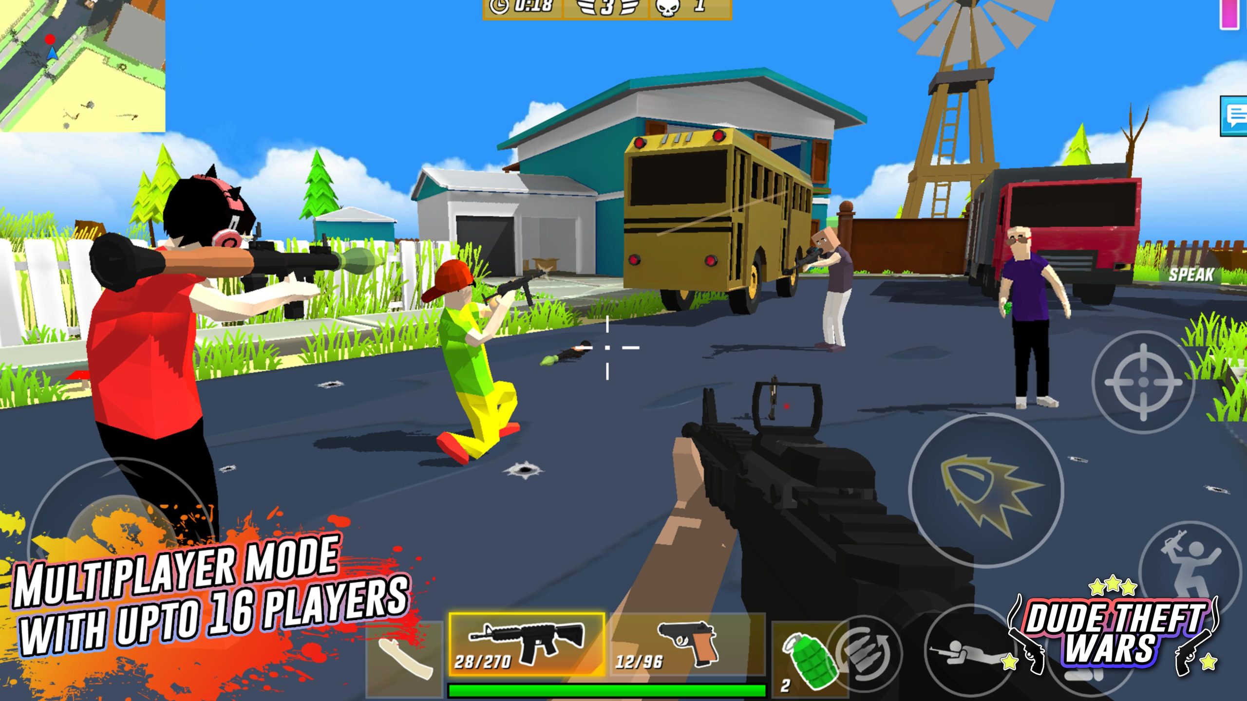 Dude Theft Wars MOD APK Screenshot 2